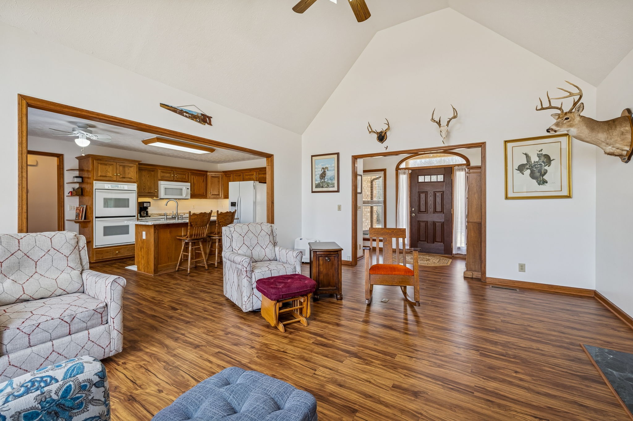 1457 Absher Branch Road Westmoreland, TN 37186 - Photo 12 of 74 a living room with furniture and wooden floor