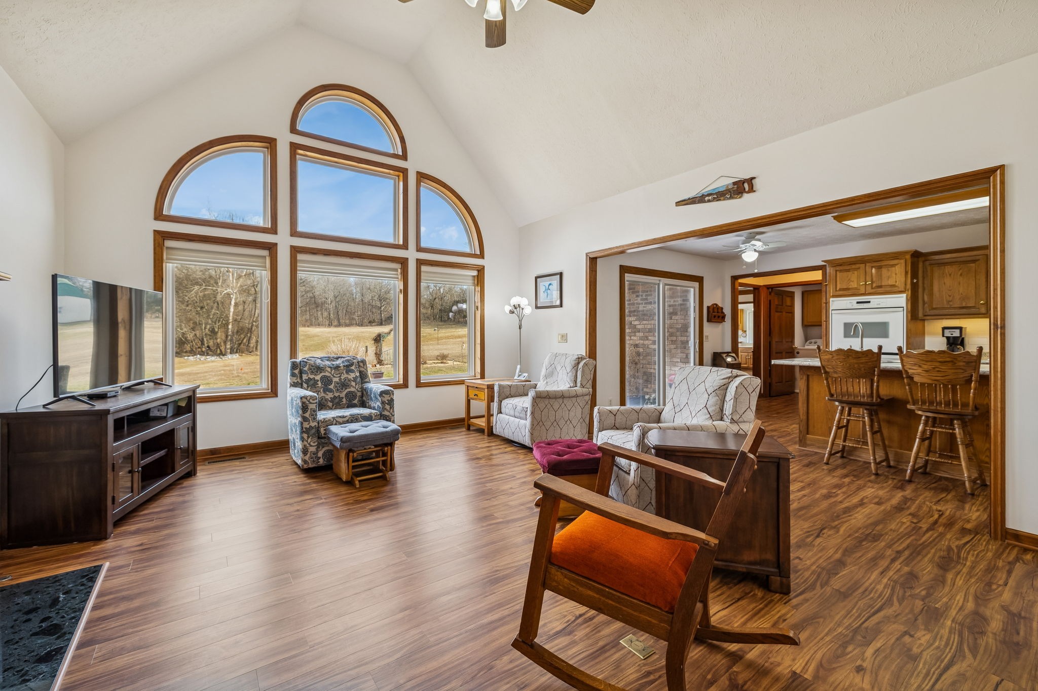 1457 Absher Branch Road Westmoreland, TN 37186 - Photo 13 of 74 a living room with furniture fireplace and flat screen tv