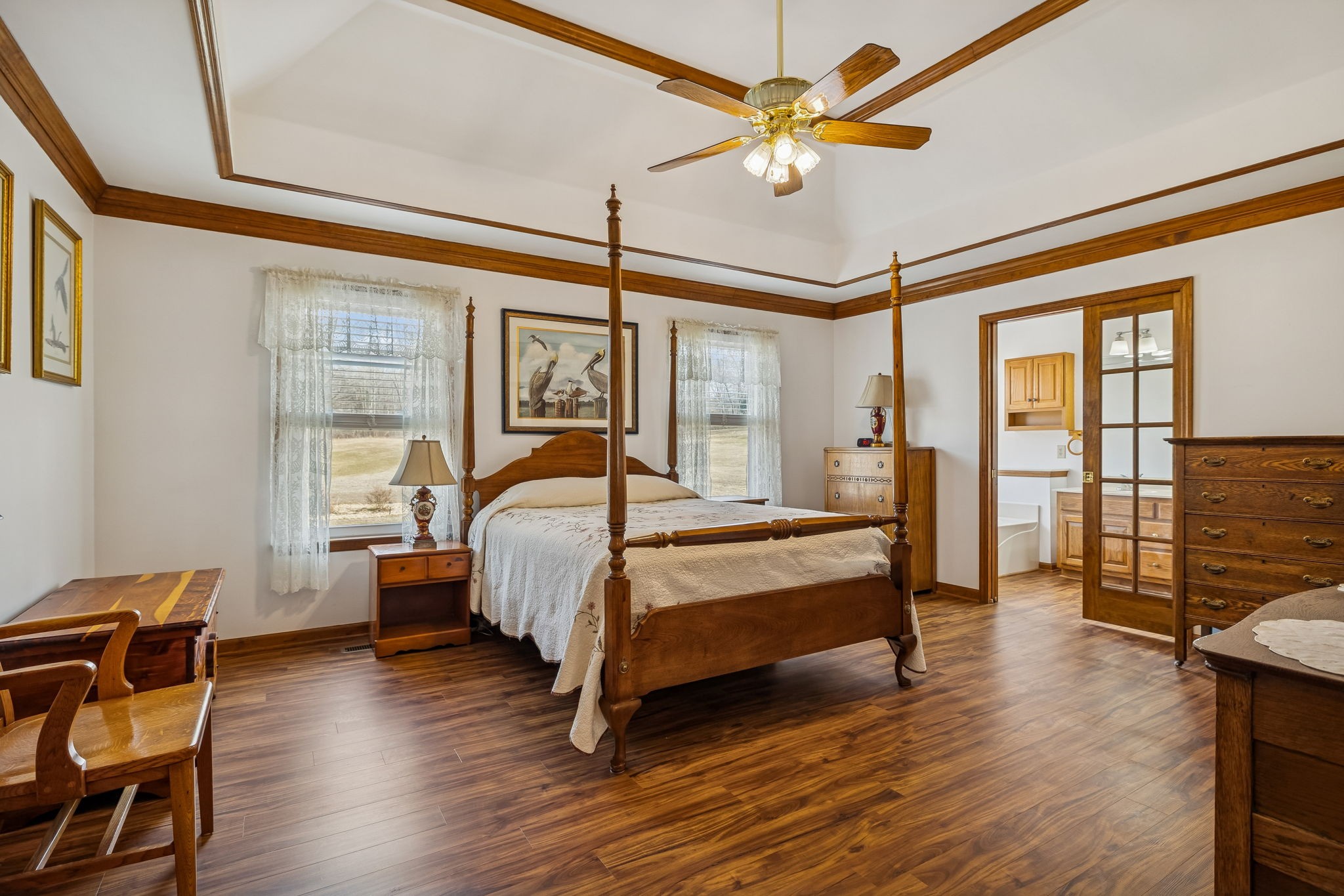 1457 Absher Branch Road Westmoreland, TN 37186 - Photo 23 of 74 a bedroom with furniture and wooden floor