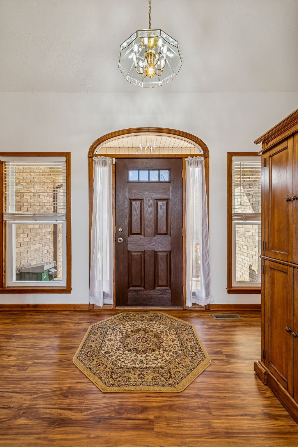 1457 Absher Branch Road Westmoreland, TN 37186 - Photo 7 of 74 a view of a entryway door with chandelier
