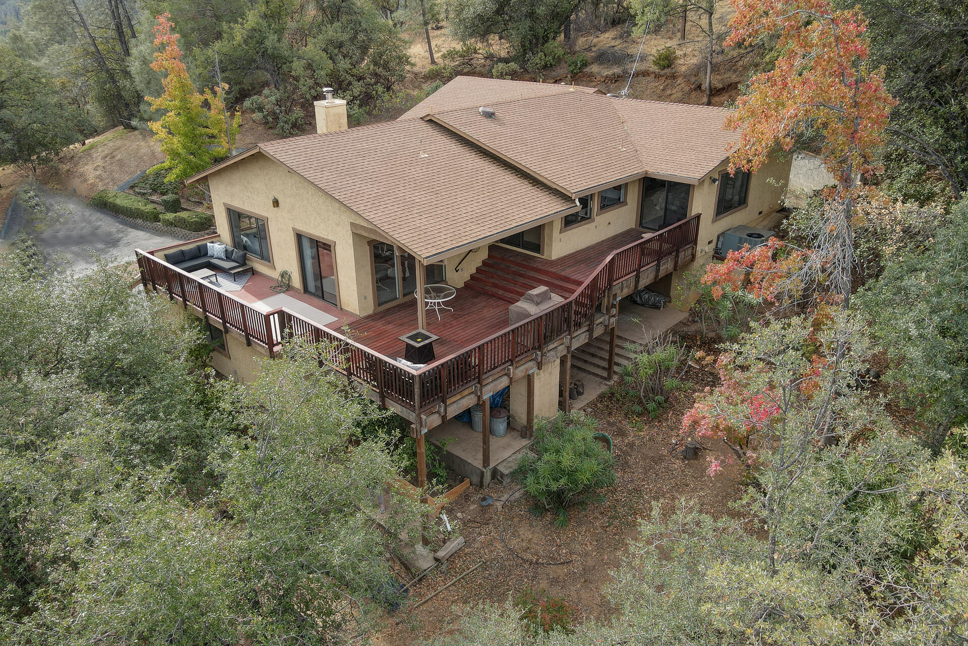 8594 Valley View Road Redding, CA 96001 - Photo 3 of 49 an aerial view of a house having yard