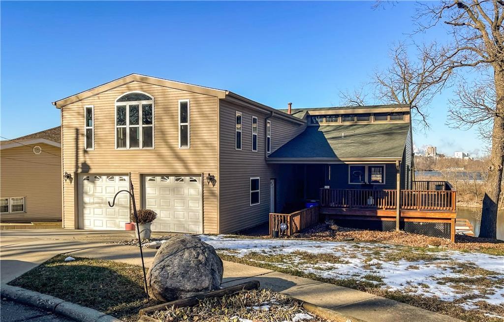 a front view of a house
