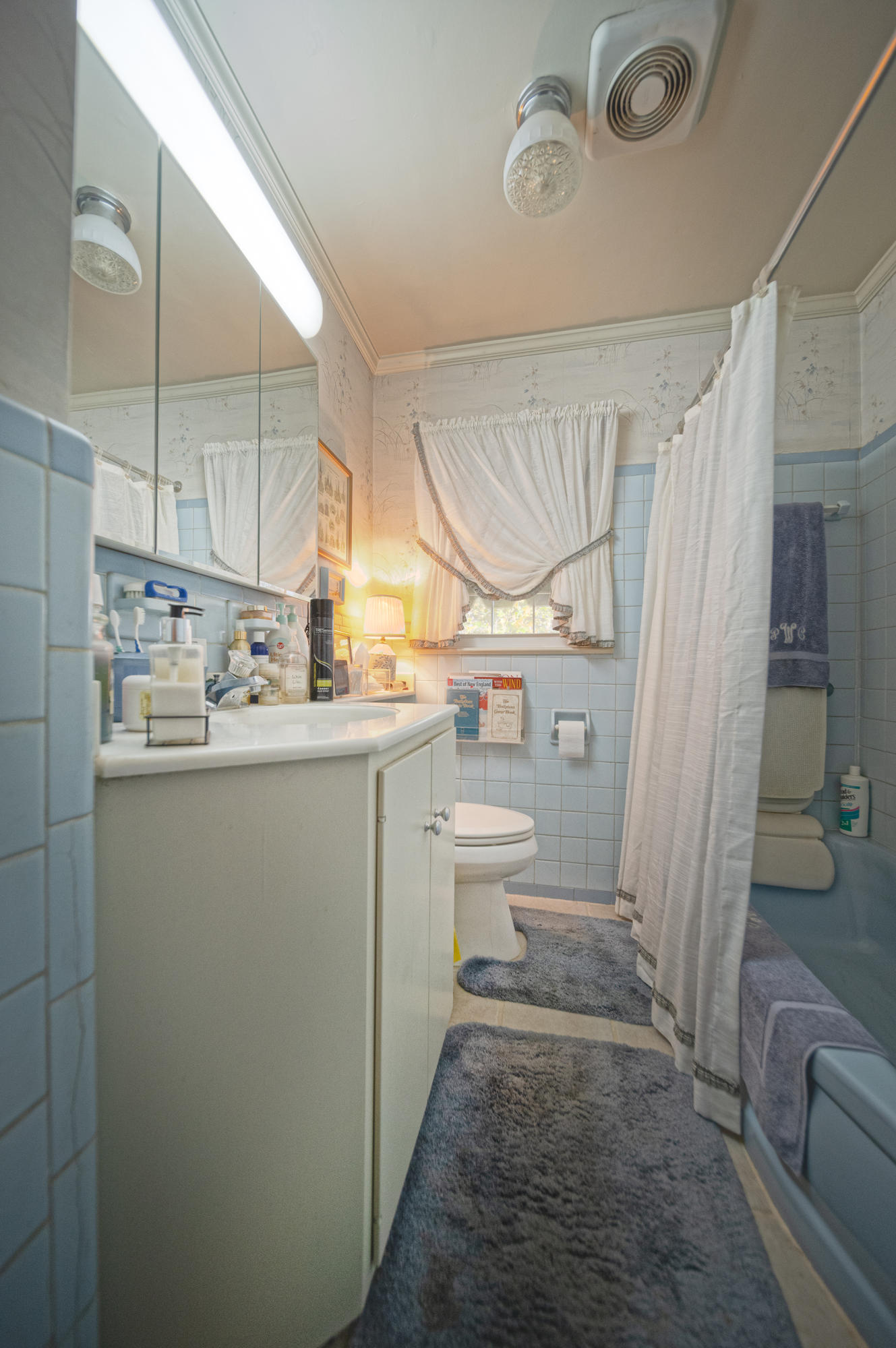 3173 Stoneridge Road Southwest Roanoke, VA 24014 - Photo 17 of 31 a bathroom with a sink a toilet and a shower