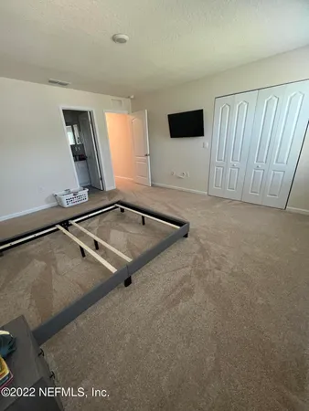 view of an empty room and window