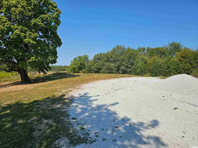 a view of a wall with a painting on the wall