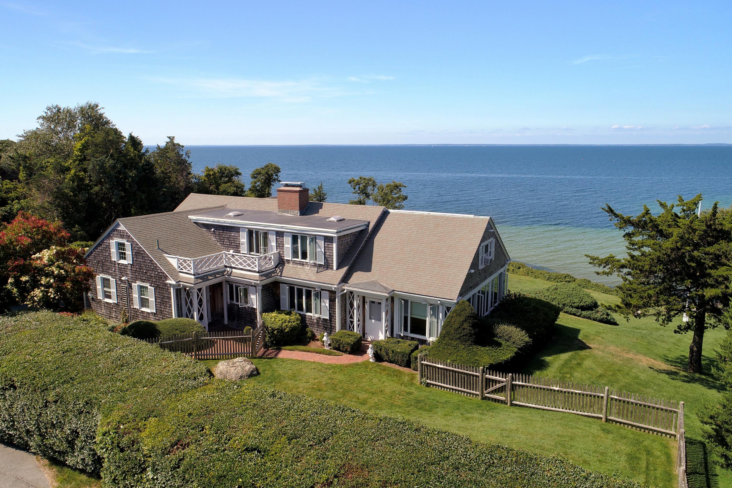37 Beccles Road Falmouth, MA 02540 - Photo 27 of 32 an aerial view of a house with swimming pool and furniture