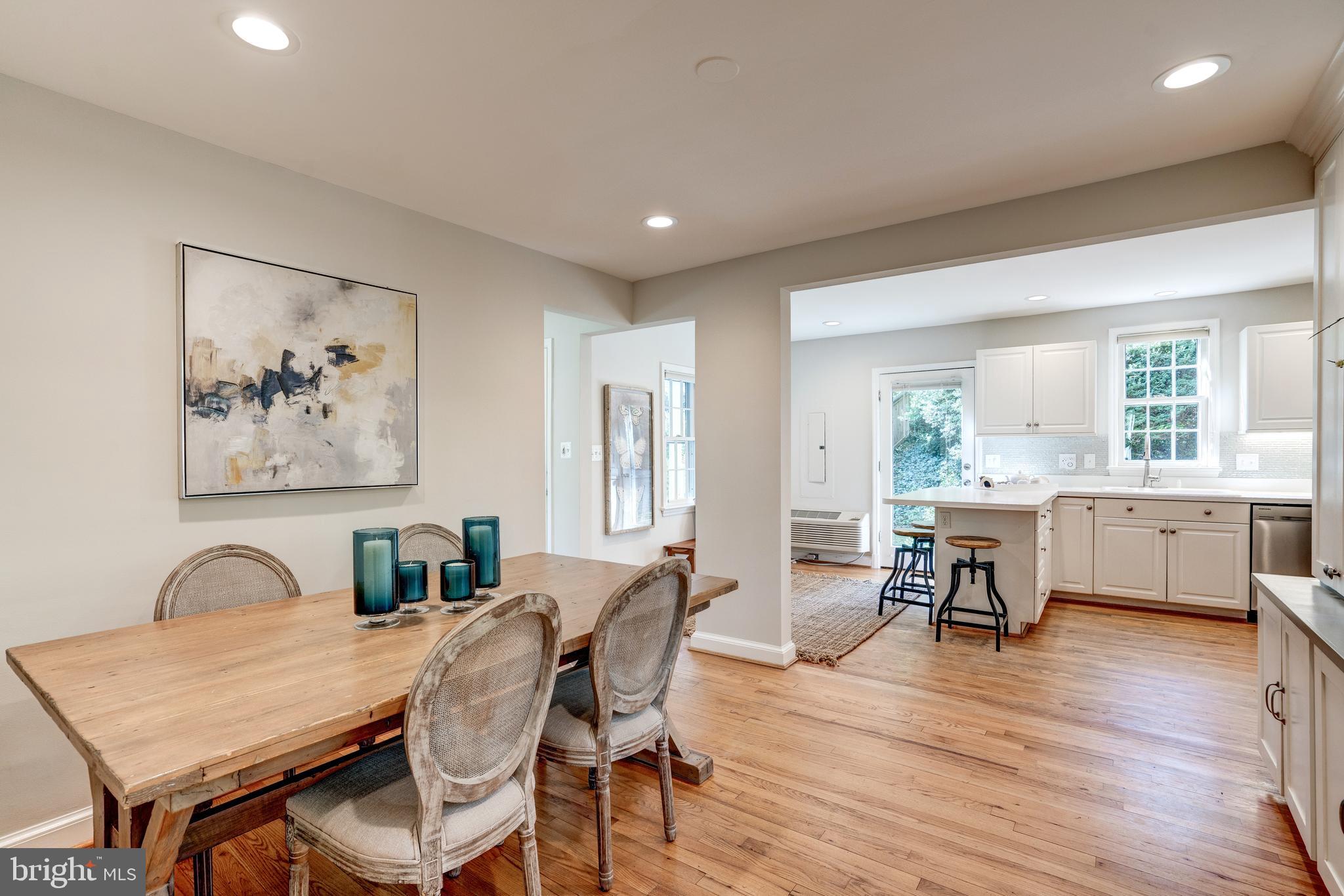 5916 Ramsgate Road Bethesda, MD 20816 - Photo 14 of 49 Open concept dining and kitchen.