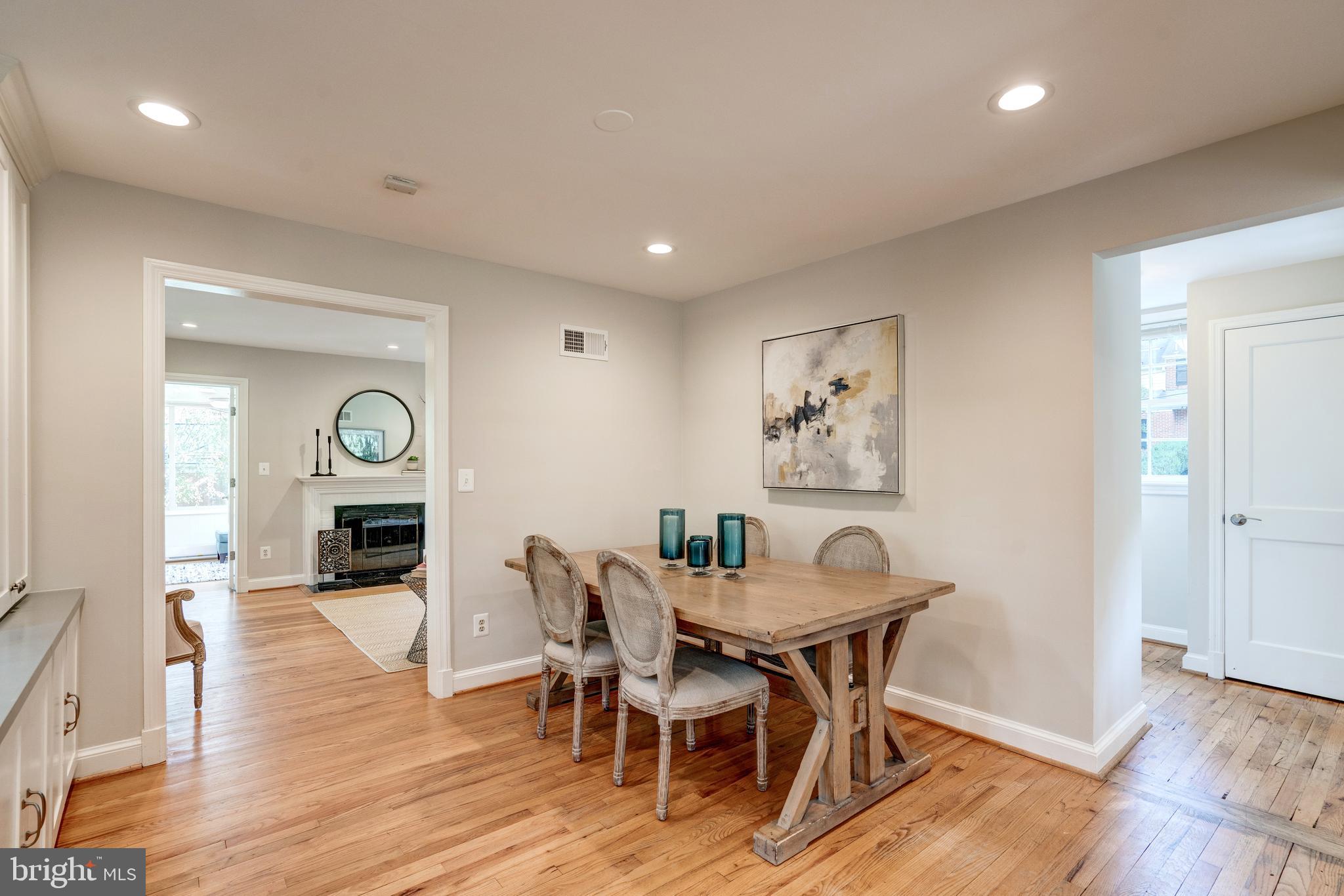 5916 Ramsgate Road Bethesda, MD 20816 - Photo 15 of 49 Dining room, down lights throughout the home.