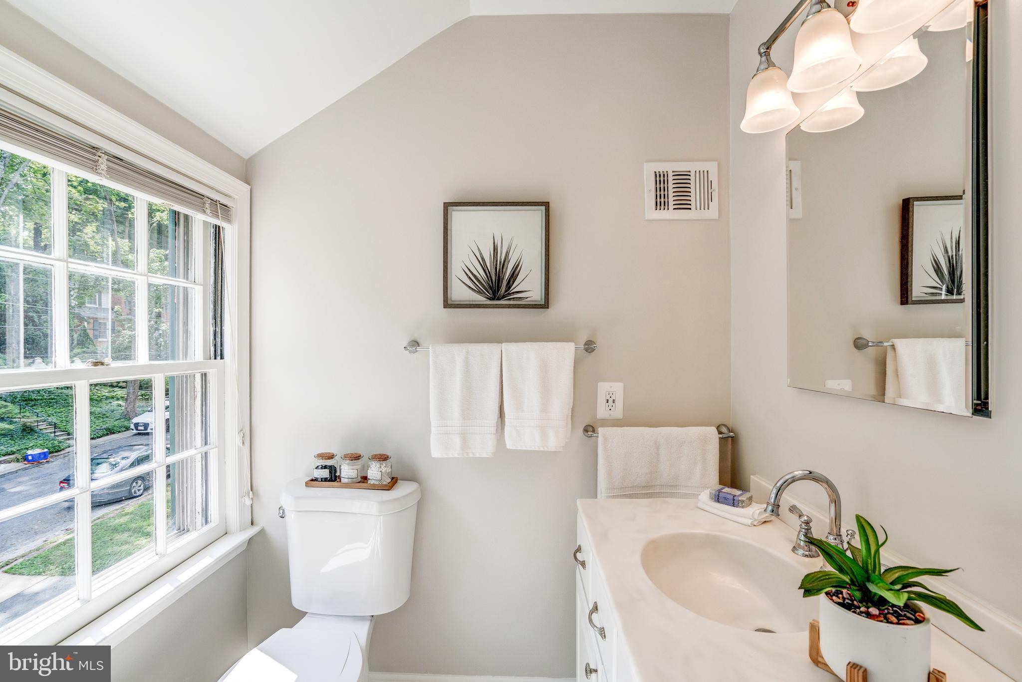 5916 Ramsgate Road Bethesda, MD 20816 - Photo 28 of 49 Primary bathroom, sunny and bright.