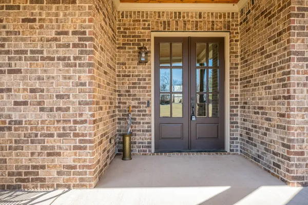 a view of front door of house