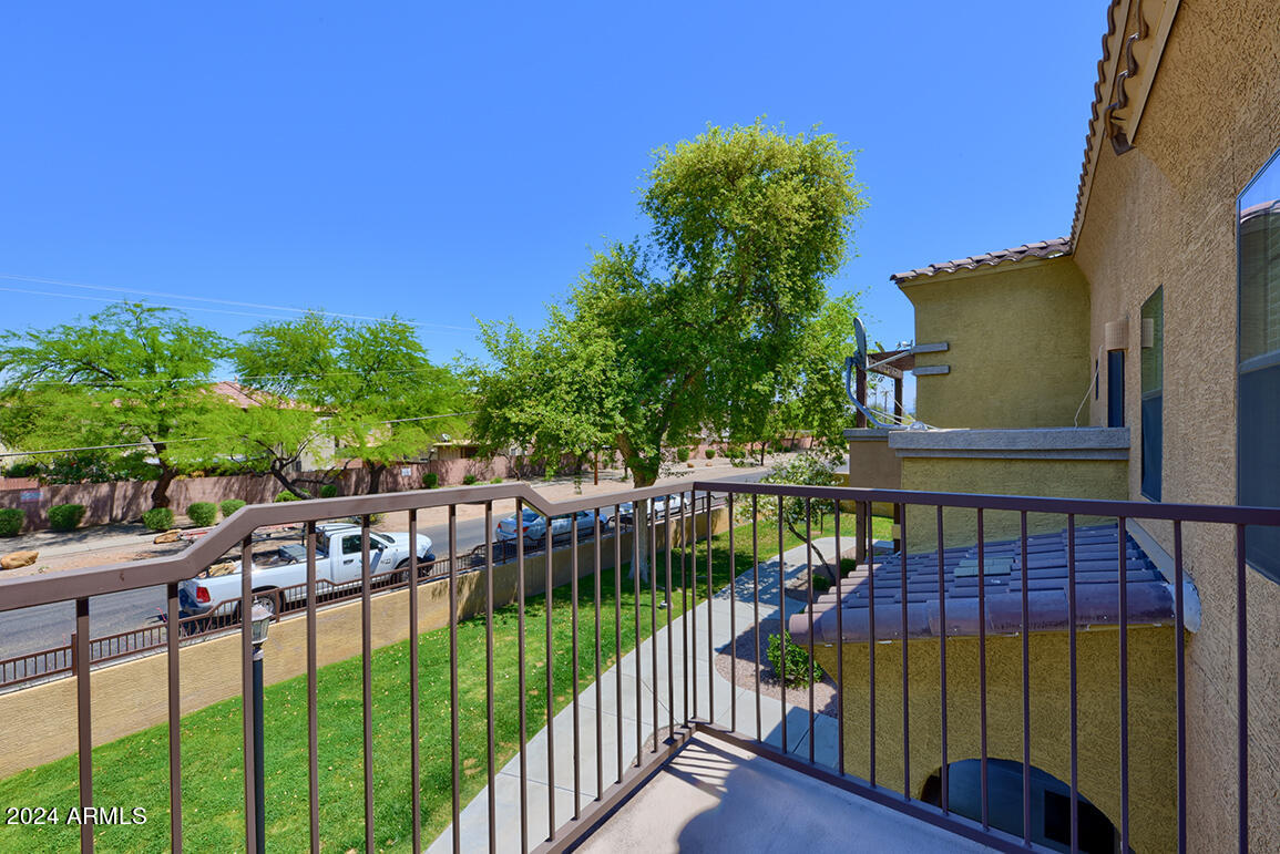 1702 East Bell Road, Unit 187 Phoenix, AZ 85022 - Photo 12 of 22 Balcony off of Master Bedroom