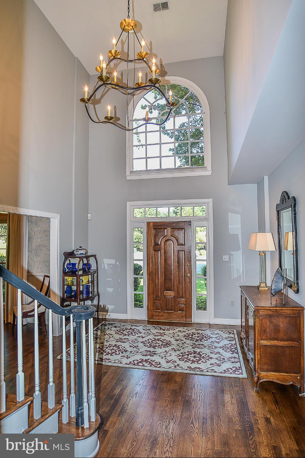 Gracious Foyer with New Lighting