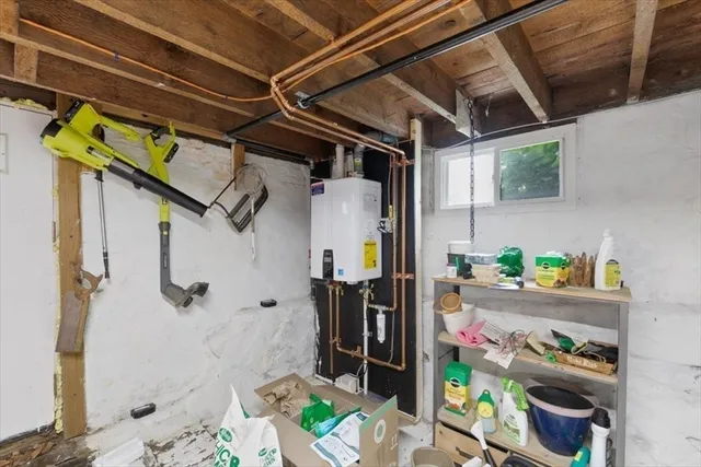 a view of a backyard with a patio