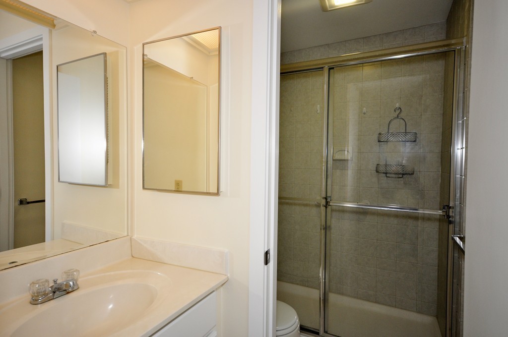 29 Concord Greene, Unit 4 Concord, MA 01742 - Photo 11 of 23 a bathroom with a granite countertop shower and a sink