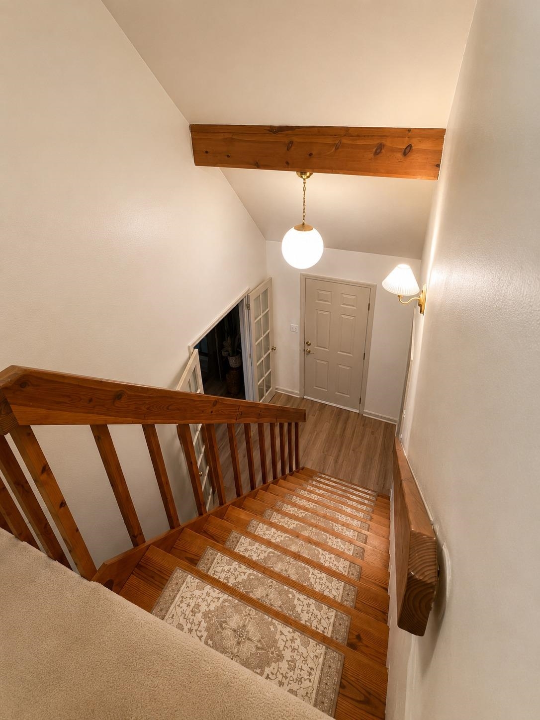470 Rich Road Somerville, TN 38068 - Photo 33 of 40 Hardwood staircase with decorative risers and wood railings