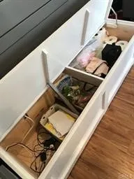 a close view of wooden cabinets