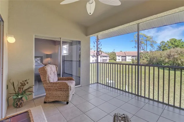 a view of a room with windows