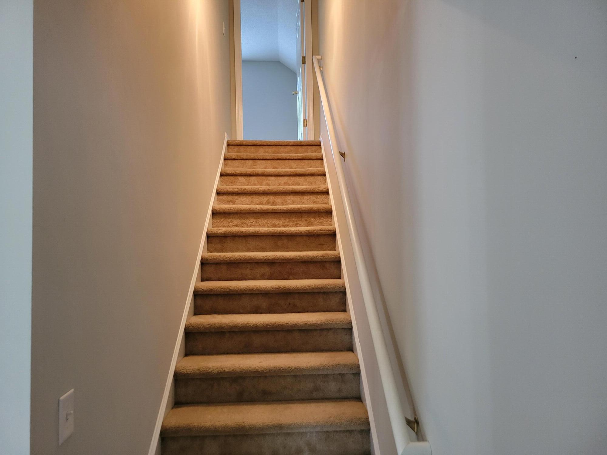 9289 Ayscough Road Summerville, SC 29485 - Photo 15 of 34 stairway to upstairs bedroom