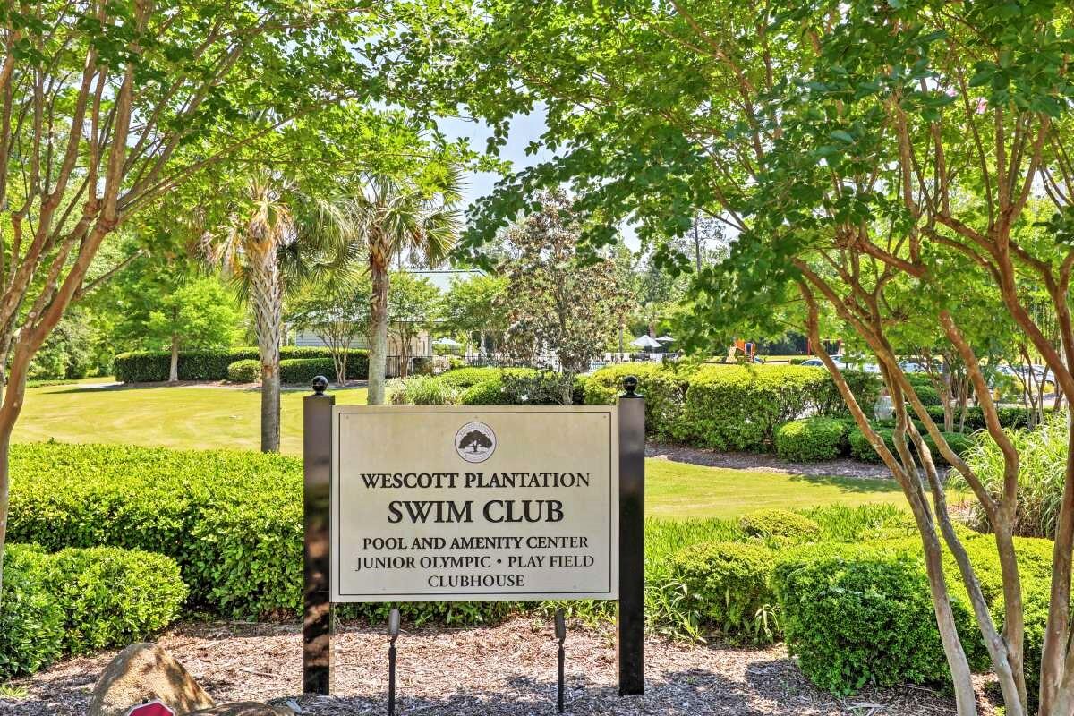 9289 Ayscough Road Summerville, SC 29485 - Photo 25 of 34 Wescott swim club sign