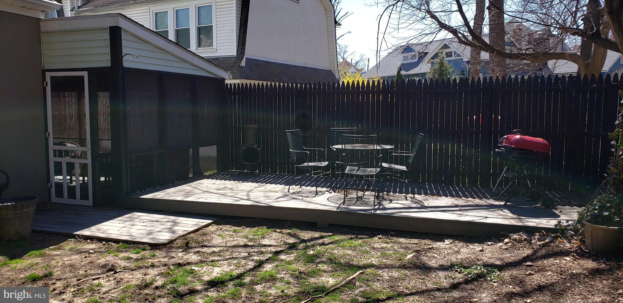 413 East Ridley Avenue Ridley Park, PA 19078 - Photo 23 of 43 Fenced in backyard with deck