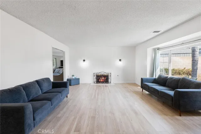 a living room with furniture and a couch
