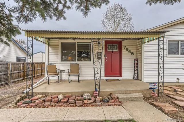 a view of a house with patio