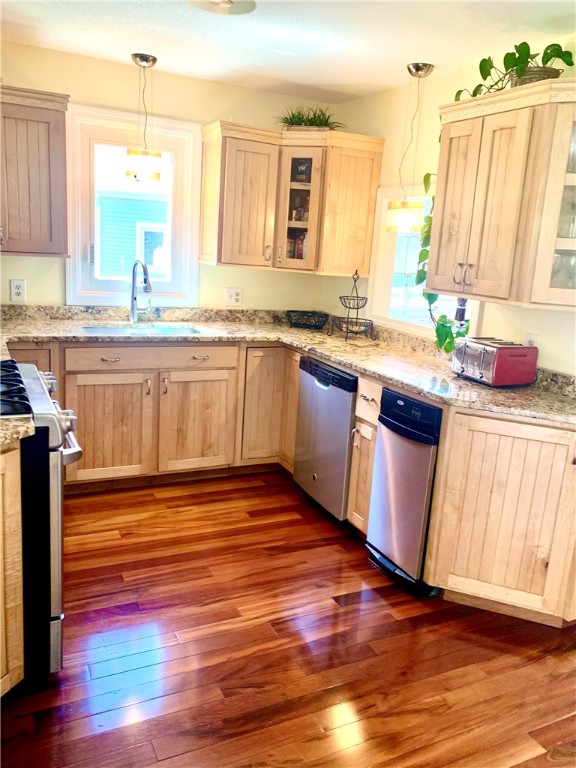 85 Quannacut Road, Unit A Westerly, RI 02891 - Photo 5 of 19 Kitchen was completely renovated in 2015 with hardwoods throughout.