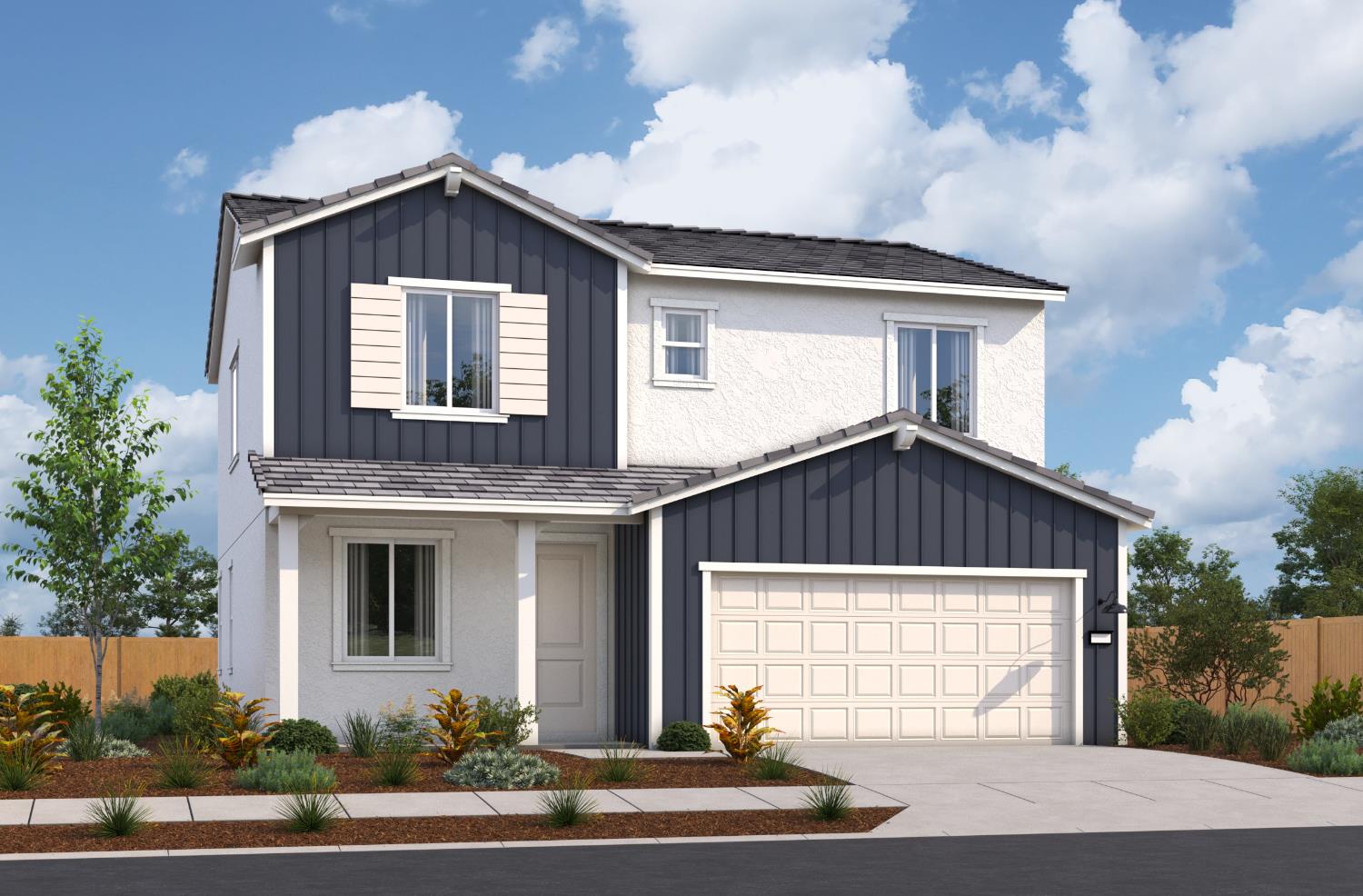 7073 Star Rise Way Roseville, CA 95747 - Photo 23 of 25 Rendering of Farmhouse Elevation Plan 2