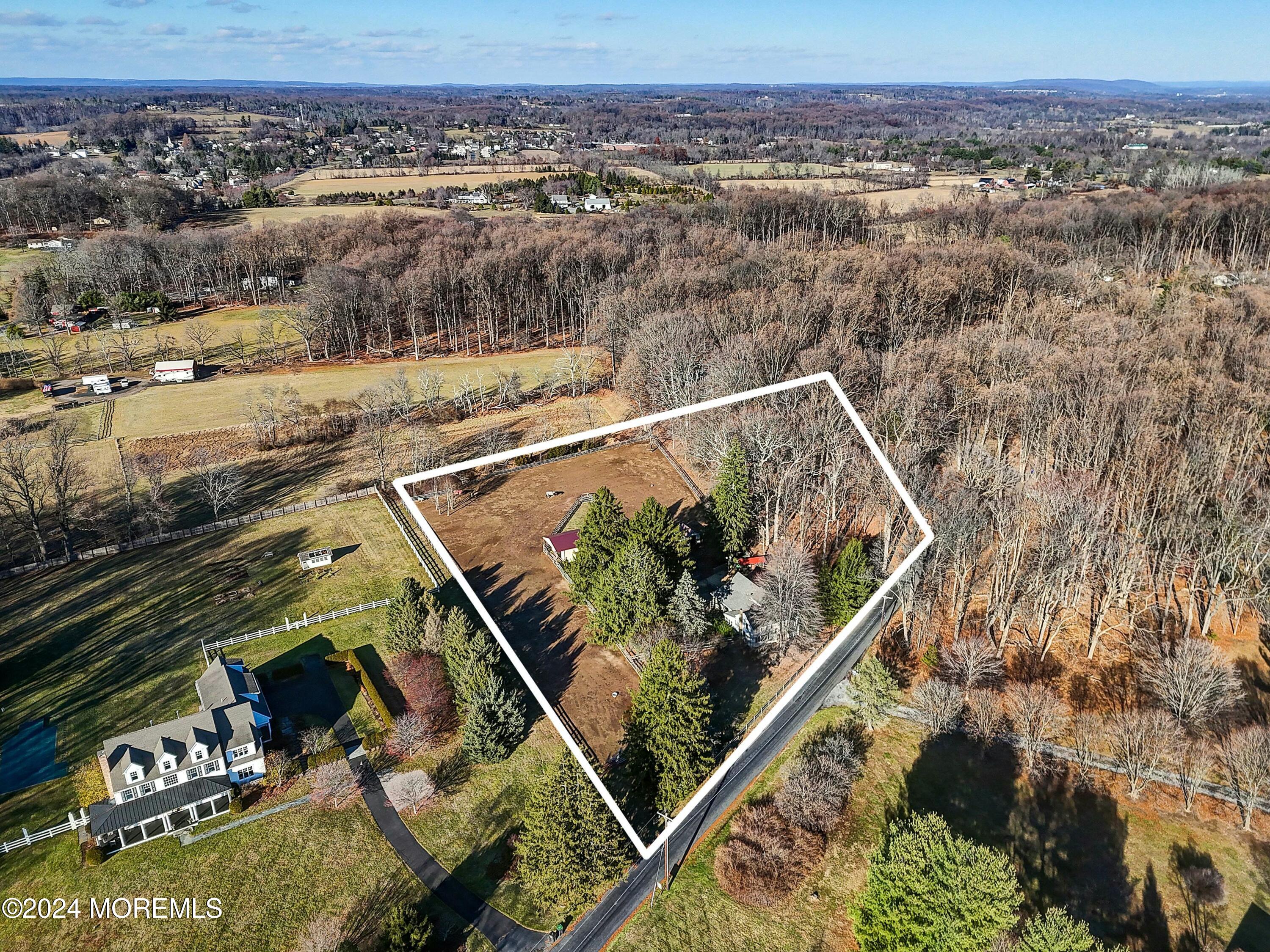 125 Sandy Ridge Road Stockton, NJ 08559 - Photo 1 of 46 an aerial view of a residential houses