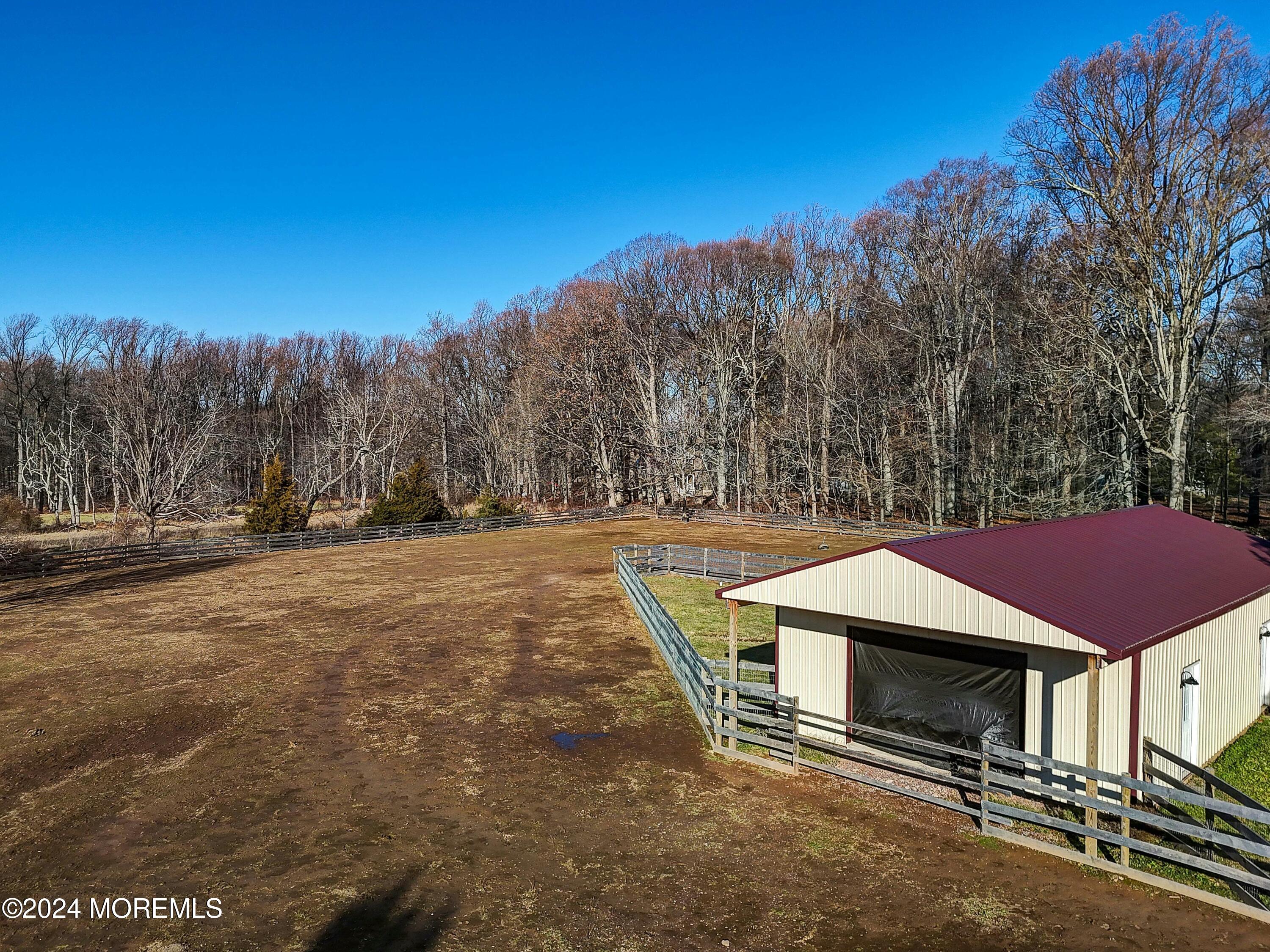 125 Sandy Ridge Road Stockton, NJ 08559 - Photo 43 of 46 a aerial view of a house with a yard