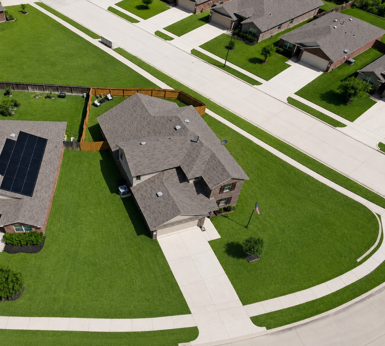 5612 Rainflower Terrace Lane Spring, TX 77389 - Photo 46 of 50 an aerial view of a house