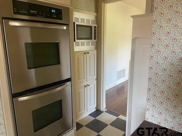 a close view of a fireplace