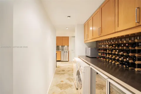 a kitchen with lots of counter top space