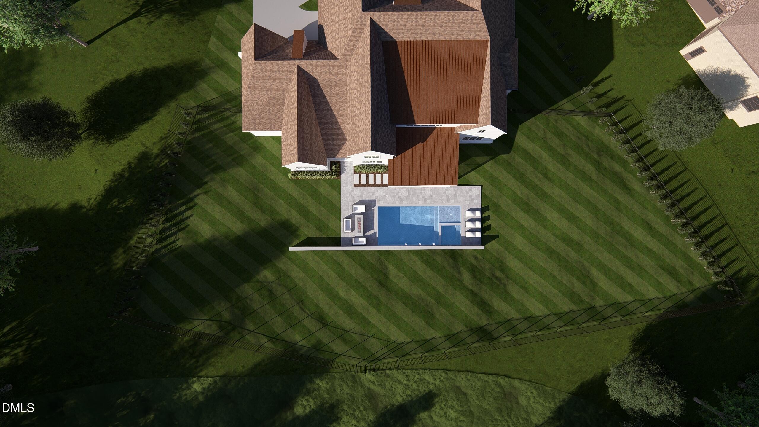 2325 Victoria Park Lane Raleigh, NC 27614 - Photo 5 of 22 an aerial view of a house with a yard