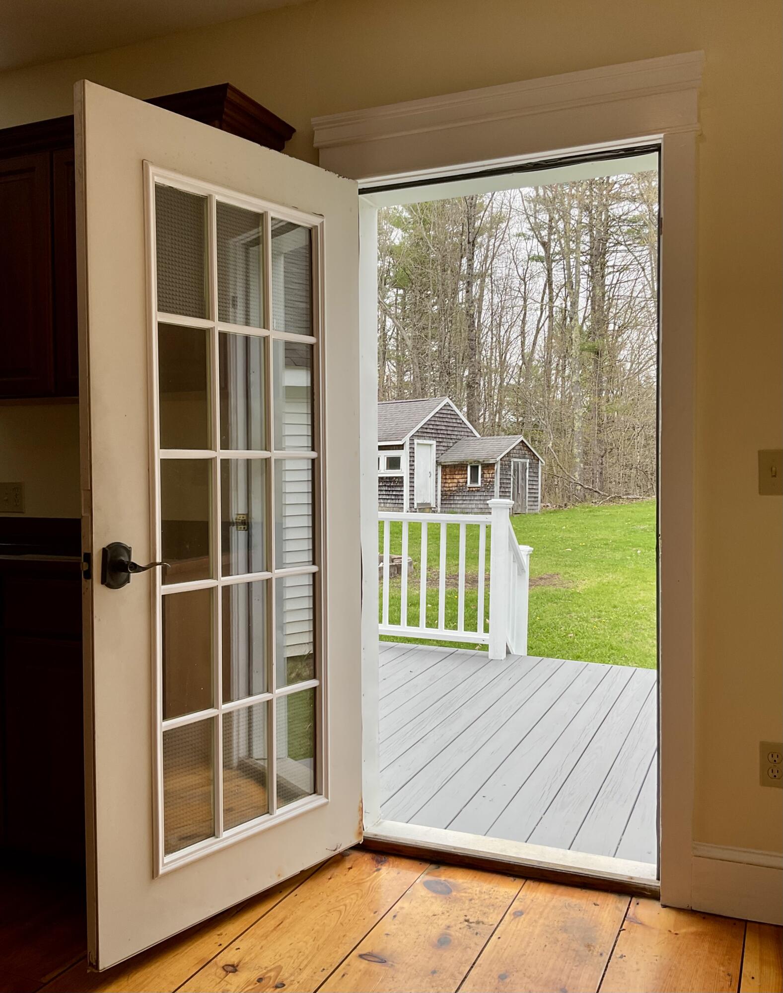 265 Lawrence Road Pownal, ME 04069 - Photo 13 of 45 KITCHEN DOOR TO BACK YARD