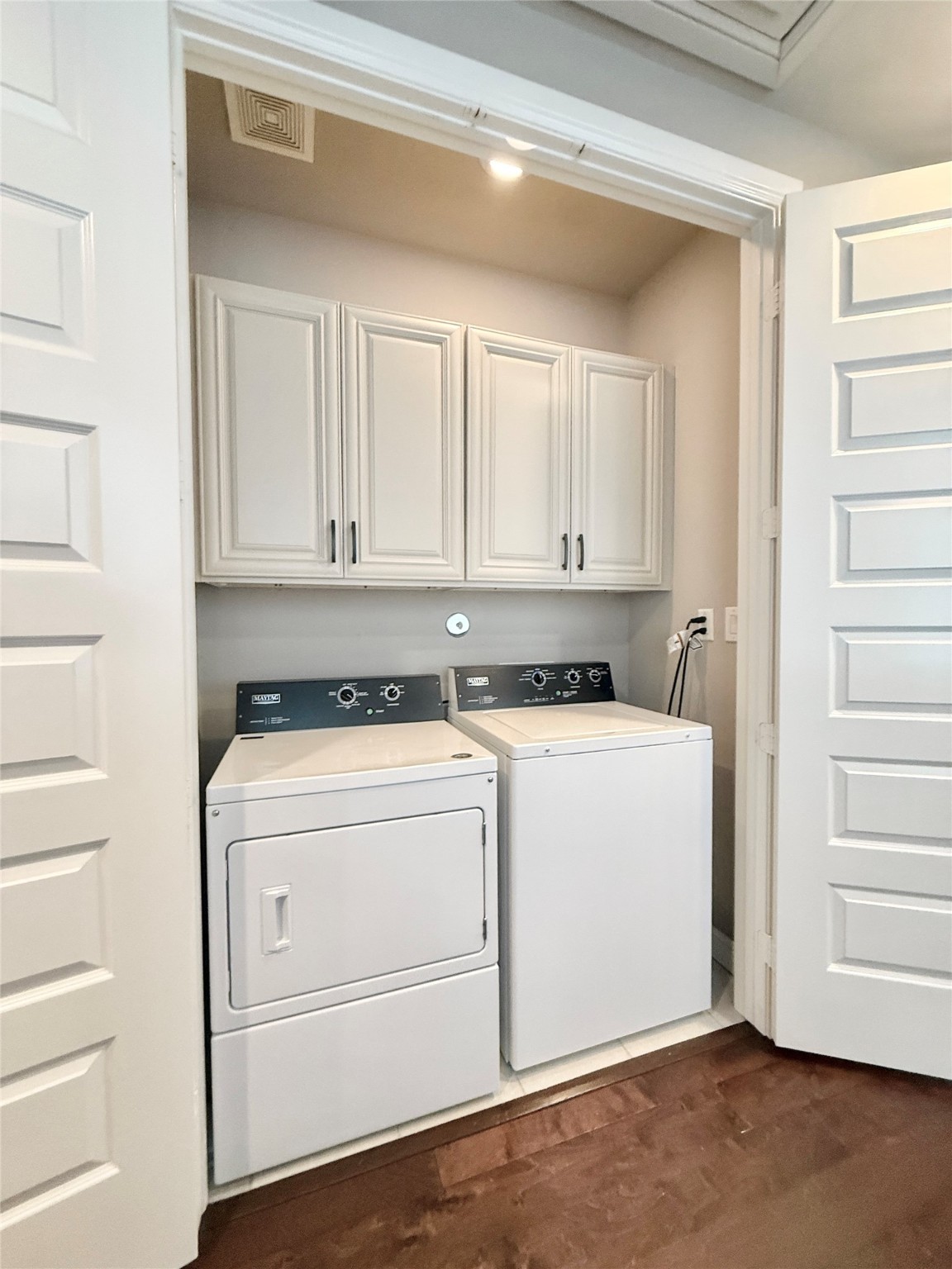 2116 Couch Street Houston, TX 77008 - Photo 36 of 43 a view of a storage & utility room with washer and dryer