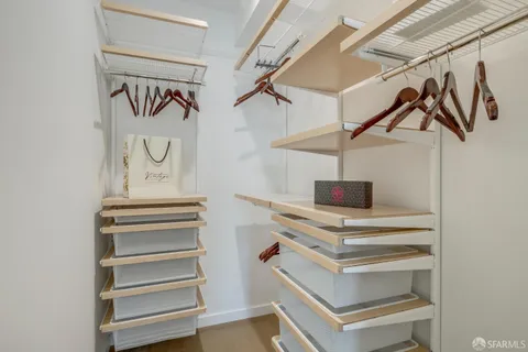 a view of walk in closet