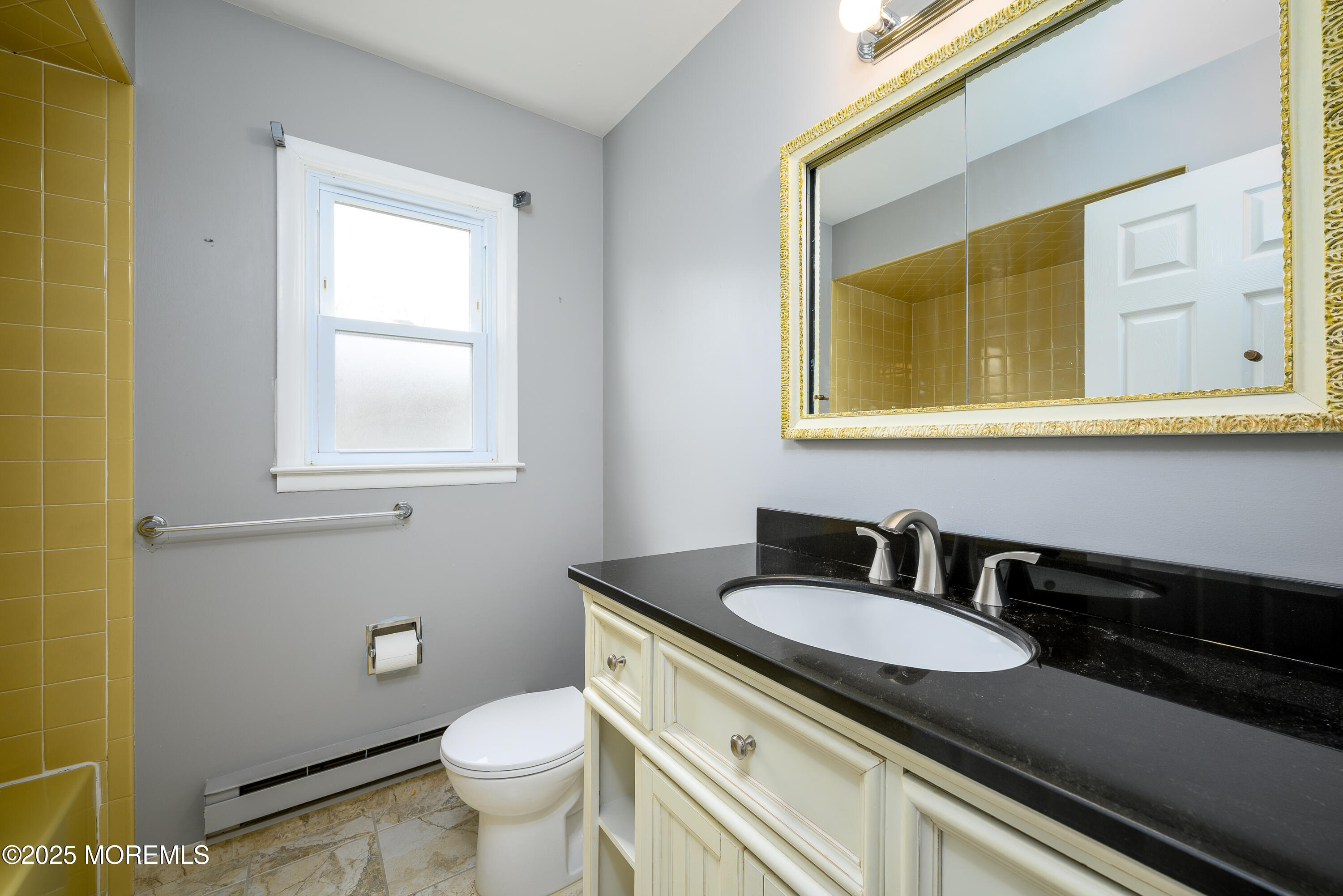 27 Blake Circle Brick, NJ 08724 - Photo 19 of 39 a bathroom with a granite countertop sink and a toilet