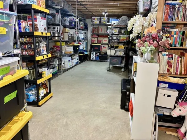 a car parked in garage