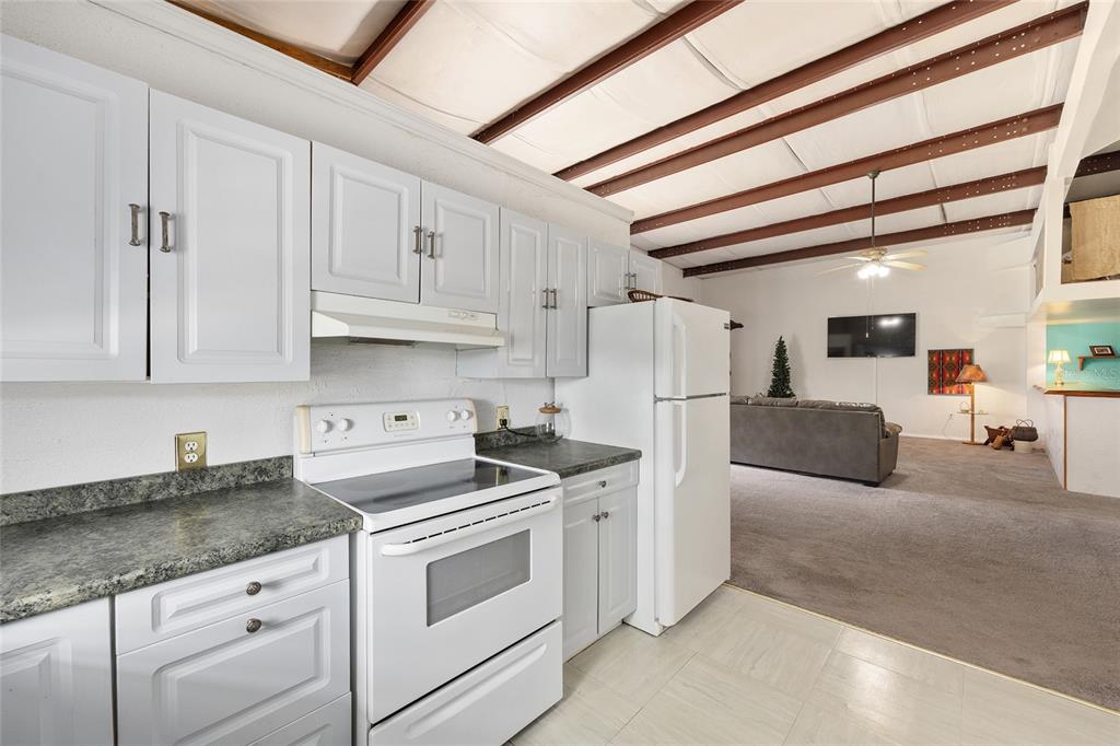 4520 Northwest 95th Avenue Road Ocala, FL 34482 - Photo 77 of 87 a kitchen with stainless steel appliances granite countertop a sink a stove and a refrigerator