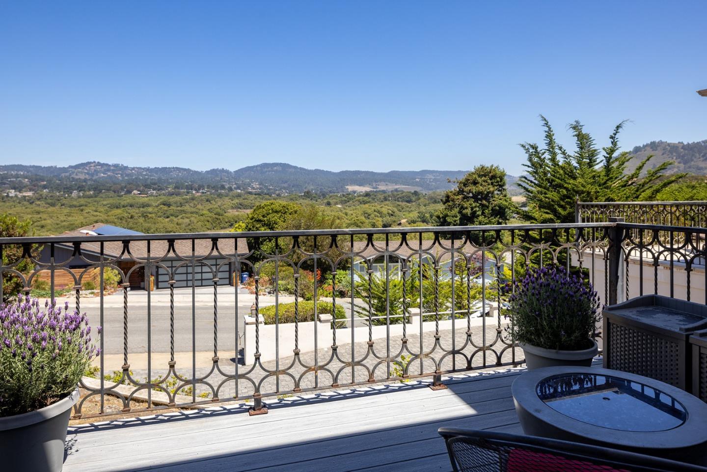2920 Ribera Road Carmel, CA 93923 - Photo 5 of 18 a view of a balcony with lake view and a potted plant