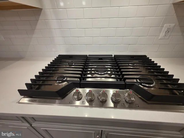 a close up of a stove