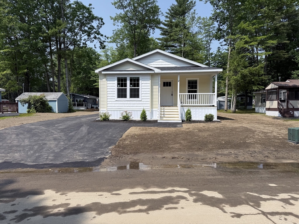 a view of a house with a patio