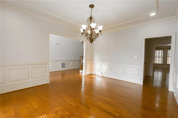 a view of small space with racks on the wall