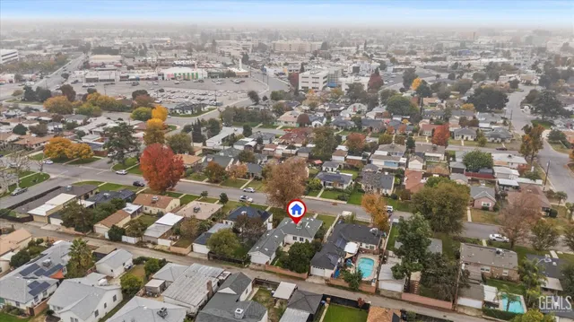 an aerial view of city