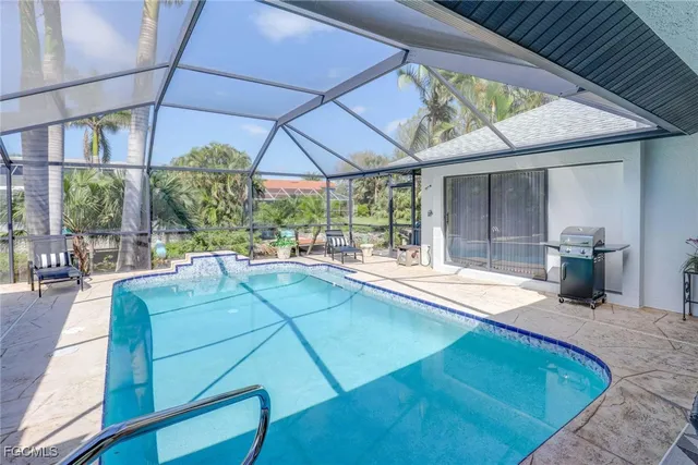 a outdoor view with a sitting space