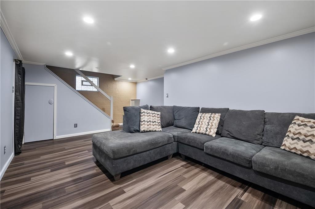 1327 Heberton Street Pittsburgh, PA 15206 - Photo 25 of 40 Newly finished game room in the basement provides extra and unaccounted for entertaining space and square footage.