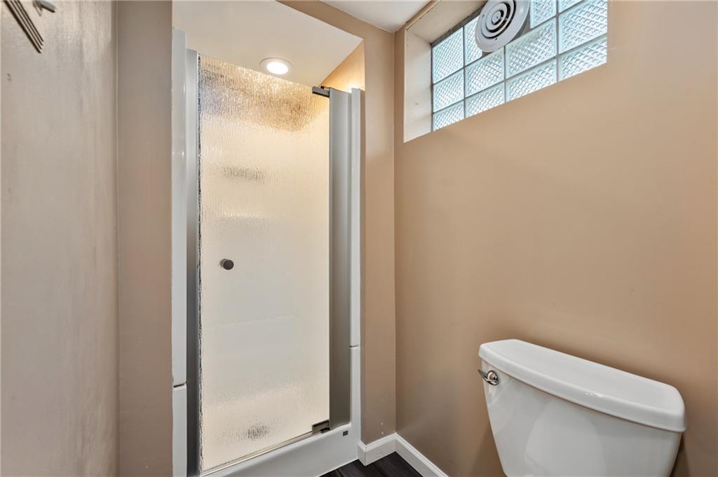 1327 Heberton Street Pittsburgh, PA 15206 - Photo 27 of 40 Game room bathroom with glass enclosed shower