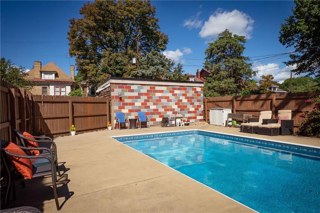 1327 Heberton Street Pittsburgh, PA 15206 - Photo 29 of 40 Fully fenced pool area with concrete padding and room to play and lounge