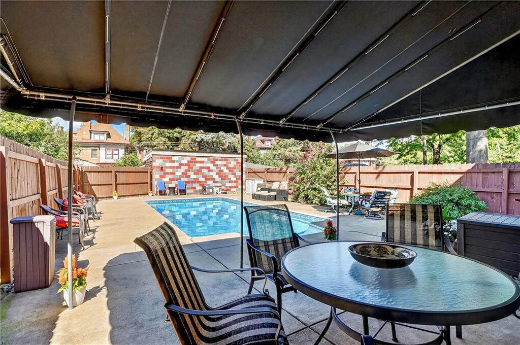 1327 Heberton Street Pittsburgh, PA 15206 - Photo 30 of 40 Awning covered patio space for dining and hanging out